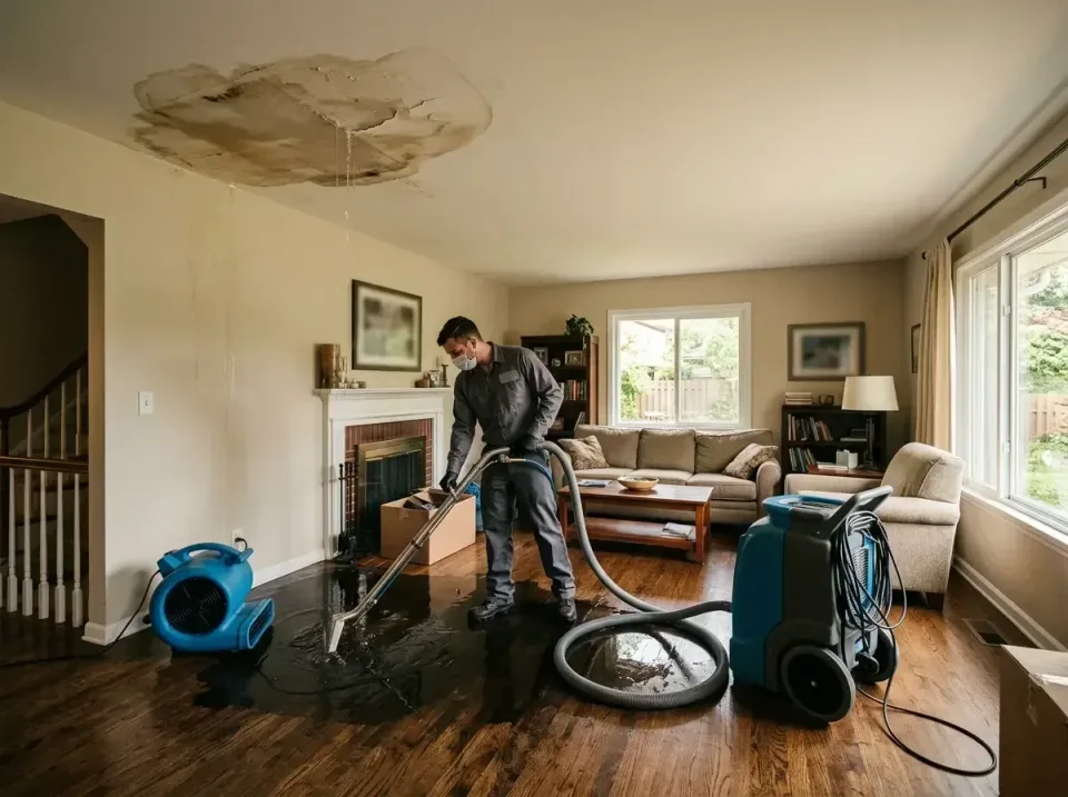 attic-pipe-burst-ceiling-drip-008 — frequently asked questions, Water Damage Restoration & Carpet Care in Erwin, TN